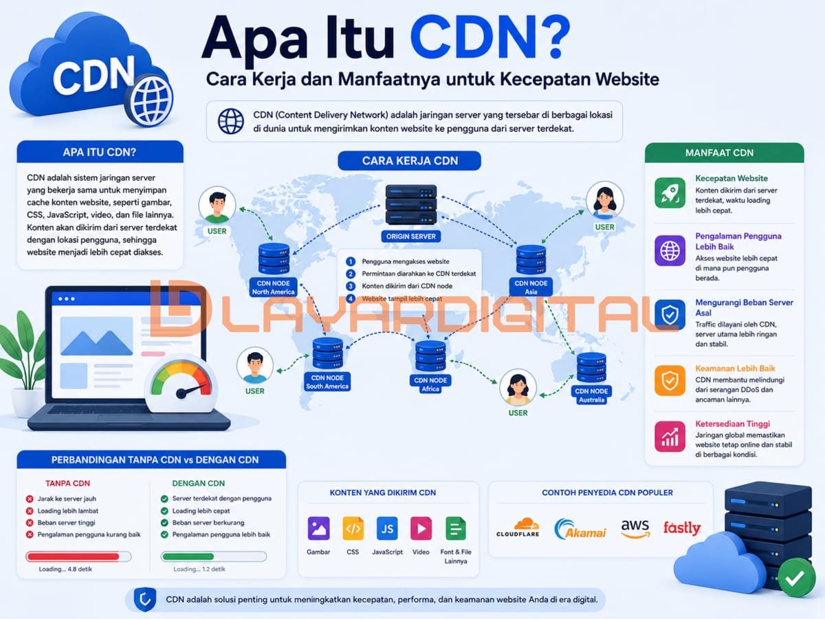 Apa Itu CDN? Cara Kerja dan Manfaatnya untuk Kecepatan Website