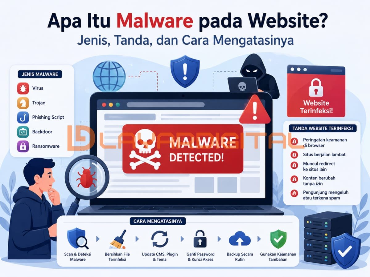 Apa Itu Malware pada Website? Jenis, Tanda, dan Cara Mengatasinya