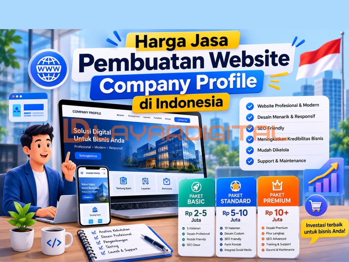 Harga Jasa Pembuatan Website Company Profile di Indonesia
