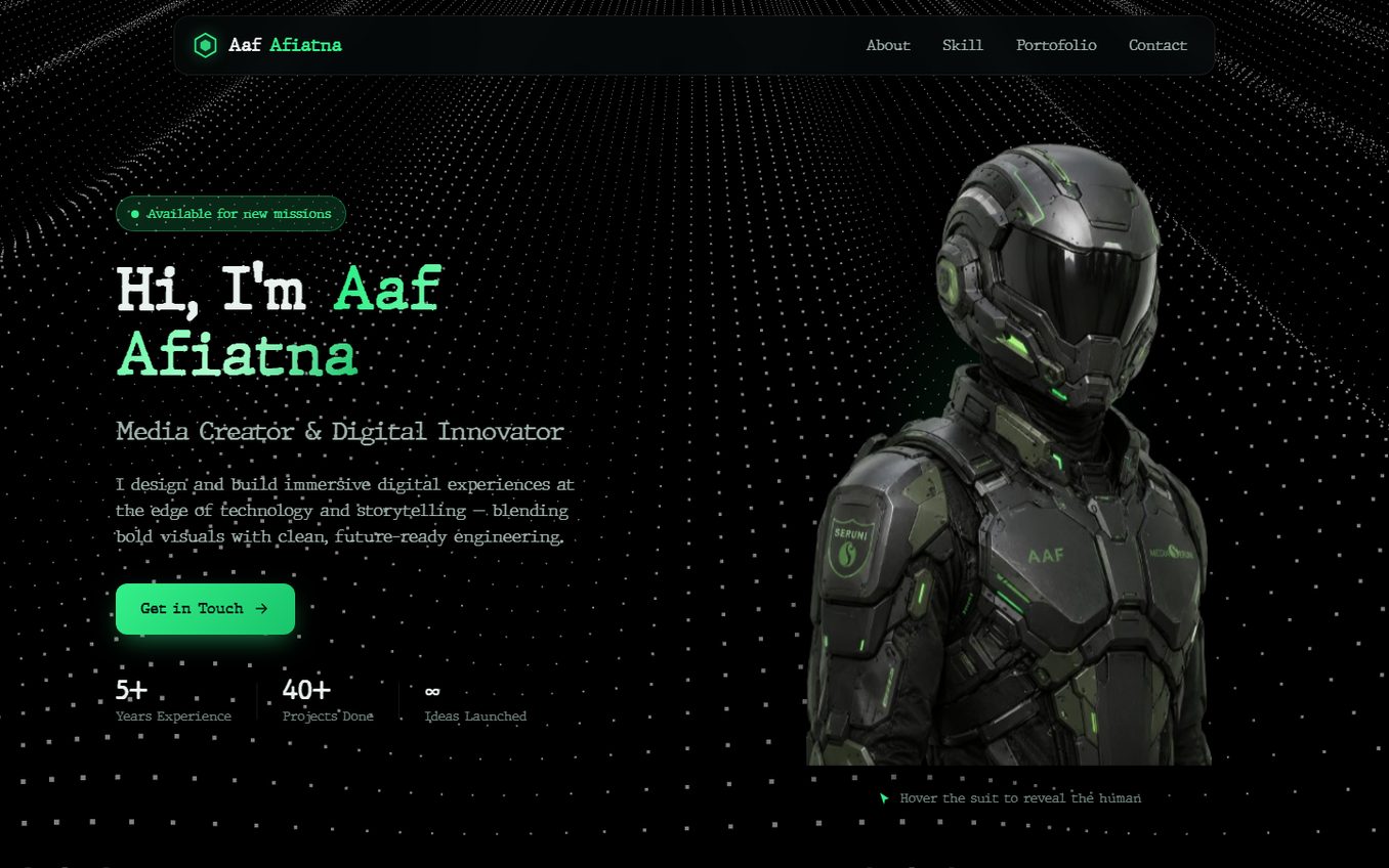 Thumbnail website Aafafiatna Portfolio