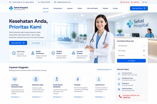 Website Sehat Hospital